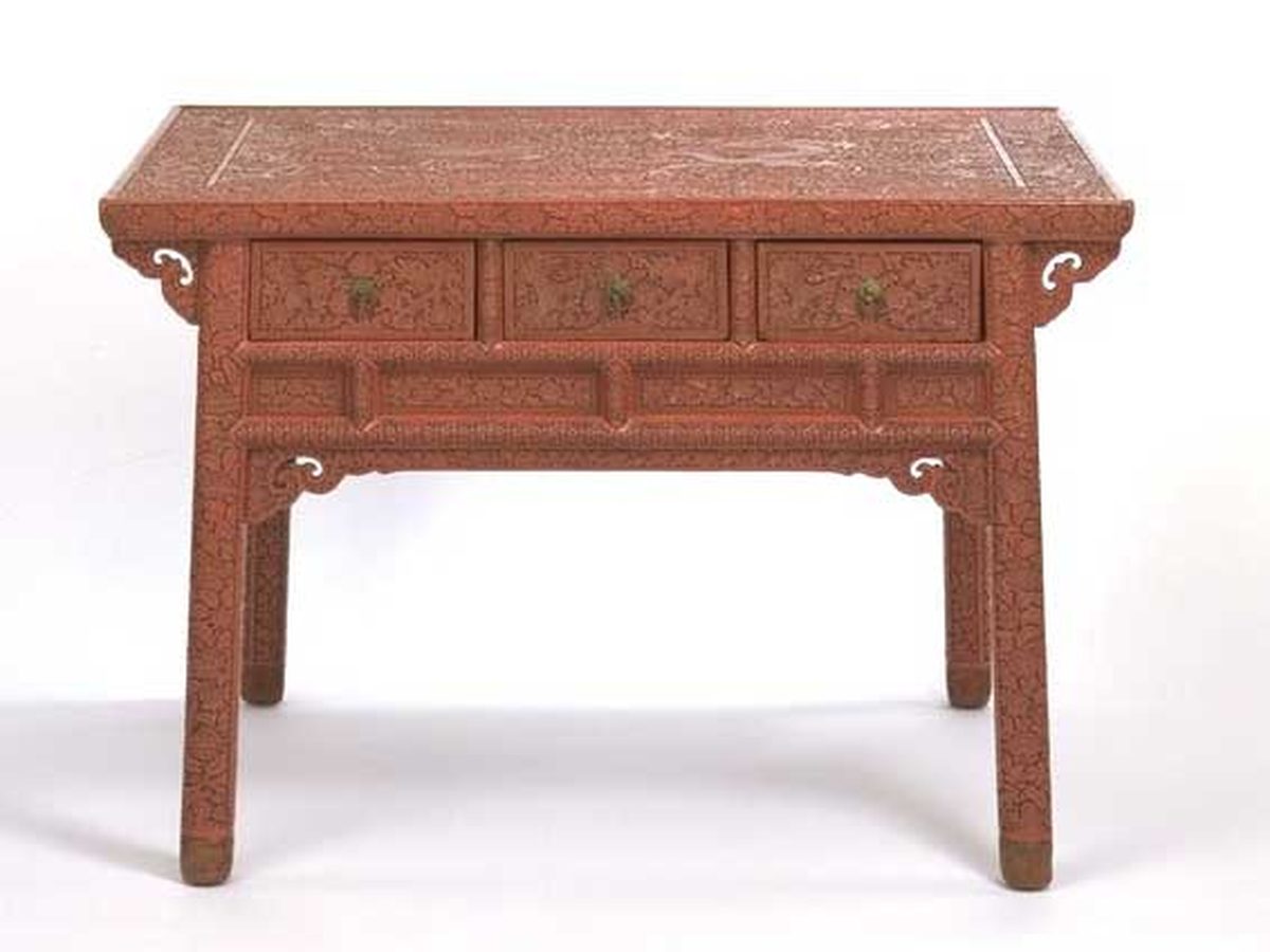 Traditional Chinese lacquerware table