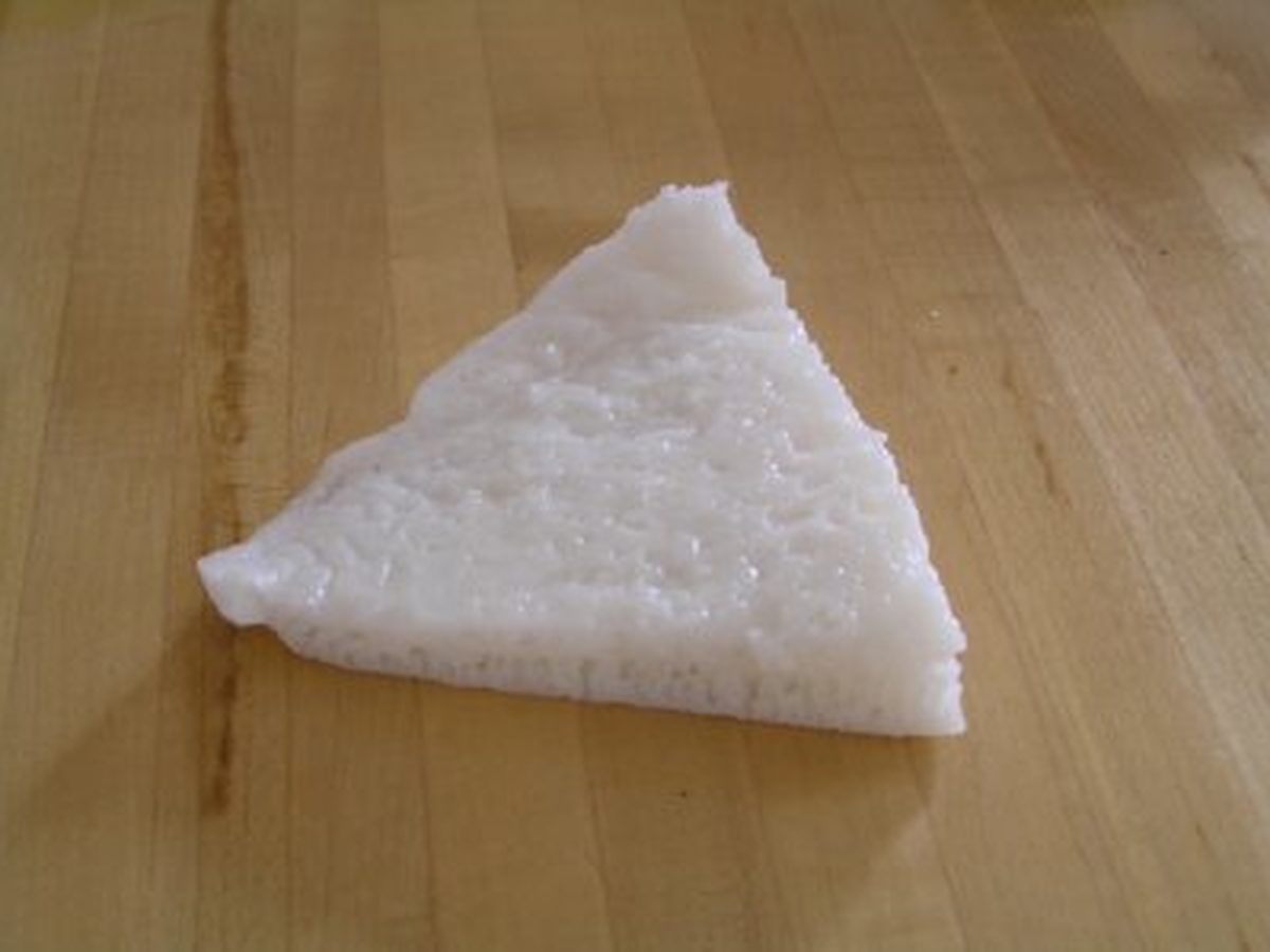 White steamed rice cake — traditional Chinese pastry