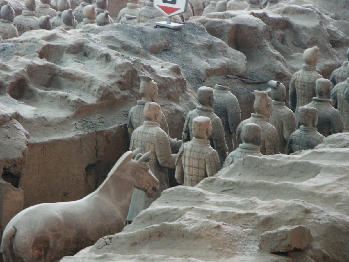 Terracotta warriors in Pit 1, Xi’an